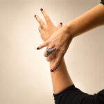 Sterling Silver Dolphin Ring with Pink CZ, Black Rhodium