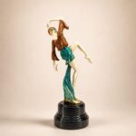 Autumn Dancer Art Deco Bronze Statuette by Baranite