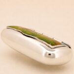 Sterling Silver Hand-Painted Enamel Hunting Pill Box