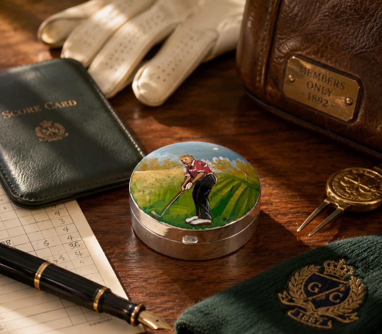 il-fullxfull.8355793639-ng0n-il-fullxfull.8355793639-ng0n-8.jpg Sterling Silver Hand-Painted Enamel Golfer Pill Box