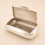 Sterling Silver Hand-Painted Enamel Hunting Pill Box