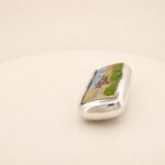 Sterling Silver Hand-Painted Enamel Horse Rider Pill Box 10 Sterling Silver Hand-Painted Enamel Horse Rider Pill Box