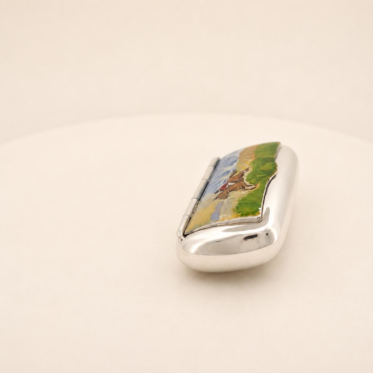 il-fullxfull.8369380869-b0mx-il-fullxfull.8369380869-b0mx-11.jpg Sterling Silver Hand-Painted Enamel Horse Rider Pill Box
