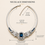 Art Deco Sapphire Blue Czech Crystal Snake Chain Choker 6 ADC27 gallery image