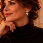 Ghost Earrings in Gold-Plated Alloy with Czech Crystals