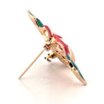 Gold Plated Enamel Christmas Bell Pin Brooch with Clapper 43 JB266 gallery image