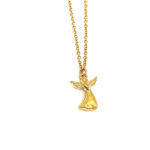 Gold-Plated Christmas Angel Pendant with Czech Crystals 11 JNK92 gallery image