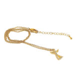 Gold-Plated Christmas Angel Pendant with Czech Crystals 8 JNK92 gallery image