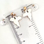 Ghost Earrings in Gold-Plated Alloy with Czech Crystals