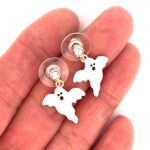 Ghost Earrings in Gold-Plated Alloy with Czech Crystals