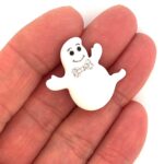 Casper Friendly Ghost Rhodium-Plated Enamel Pin Brooch