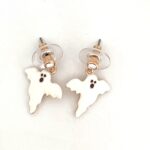 Ghost Earrings in Gold-Plated Alloy with Czech Crystals