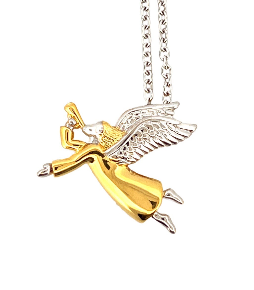 il-fullxfull.4254336878-i0qu.jpg Gold and Rhodium Plated Angel Cherub Brooch Pendant