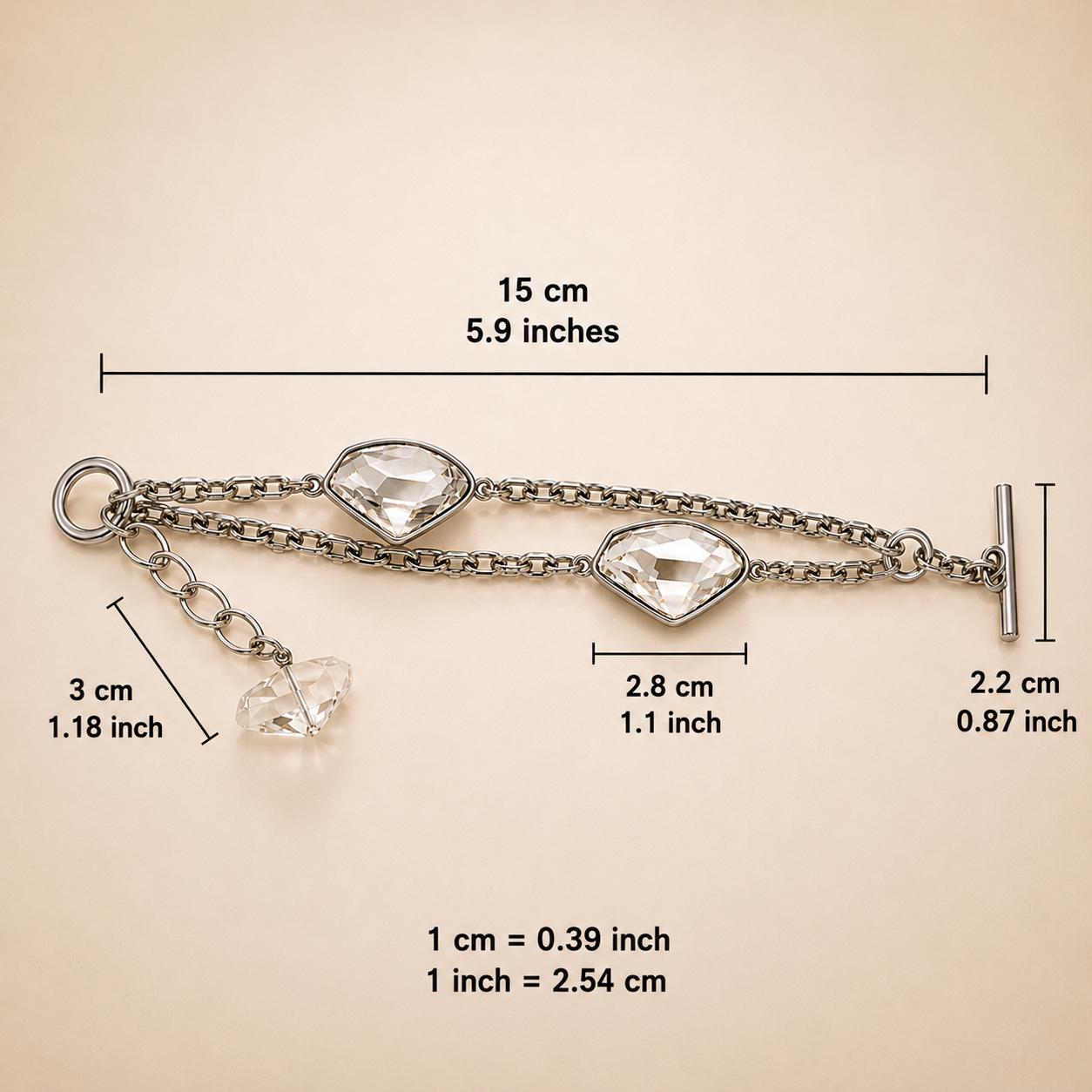 il-fullxfull.8066655761-6ysk-il-fullxfull.8066655761-6ysk.jpg Swarovski Crystal Geometric Silver-Tone Toggle Bracelet