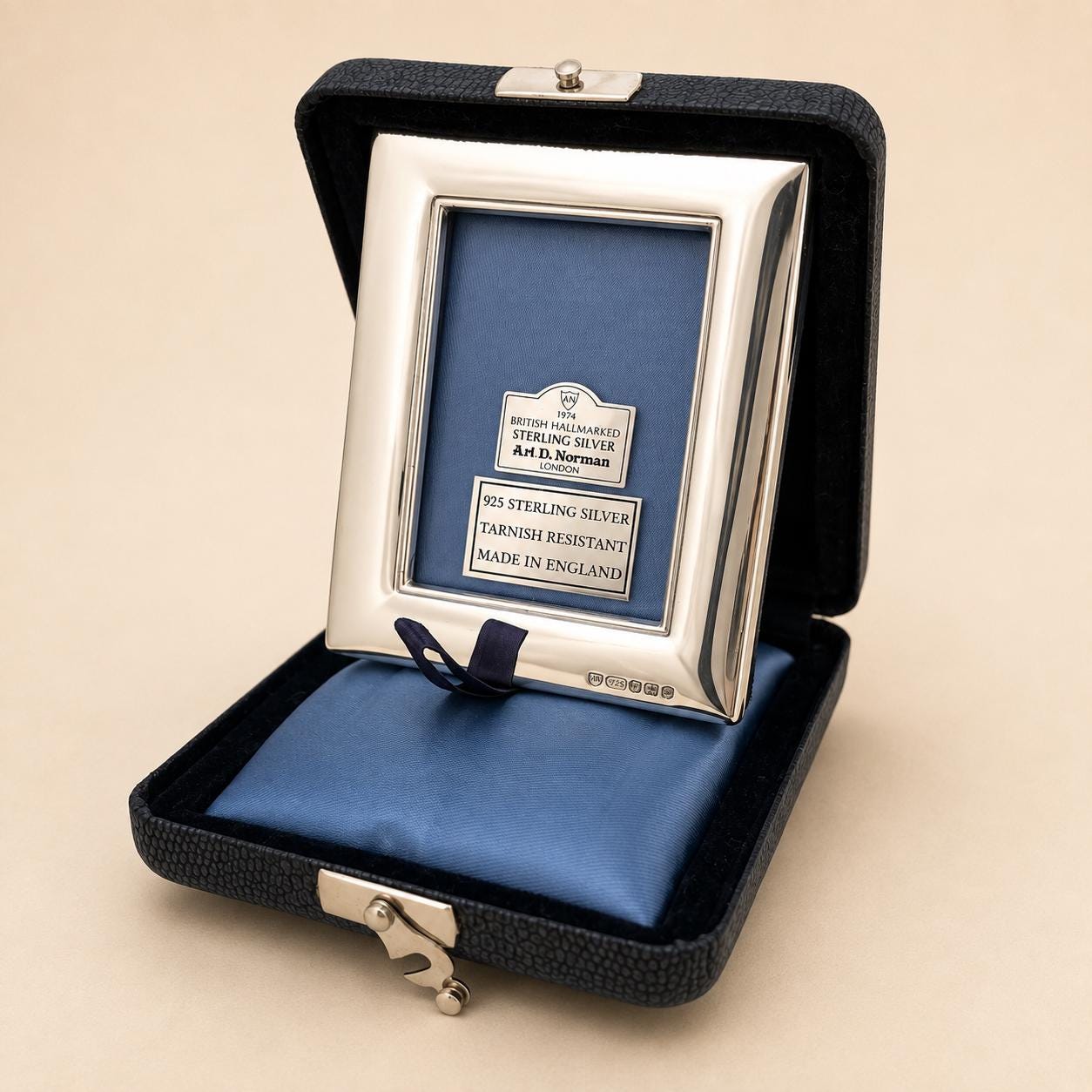 il-fullxfull.8475895420-pr4k-il-fullxfull.8475895420-pr4k.jpg Sterling Silver Travel Photo Frame with Original Case