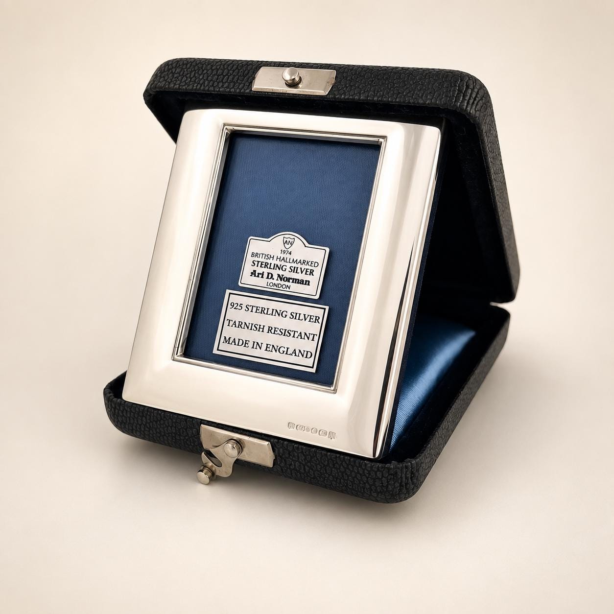 il-fullxfull.8523800785-z9mx-il-fullxfull.8523800785-z9mx.jpg Sterling Silver Travel Photo Frame with Original Case