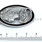 Art Nouveau Style Lady’s Head 925 Sterling Silver Brooch