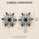 Rhodium Plated Snowflake Earrings with Czech Crystals 27 ZJEA79 gallery image