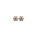 Rhodium Plated Snowflake Earrings with Czech Crystals 55 ZJEA79 gallery image