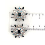Rhodium Plated Snowflake Earrings with Czech Crystals 47 ZJEA79 gallery image