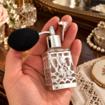 Perfume Atomiser And Funnel Set Art Nouveau Style finished in 925 English Hallmarked Sterling Silver 32 GT558 gallery image
