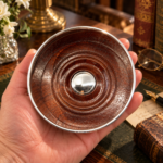 9cm Classic Plain Coaster 925 Sterling Silver English Hallmarks With Mahogany Base Ari D Norman 37 GT828 gallery image